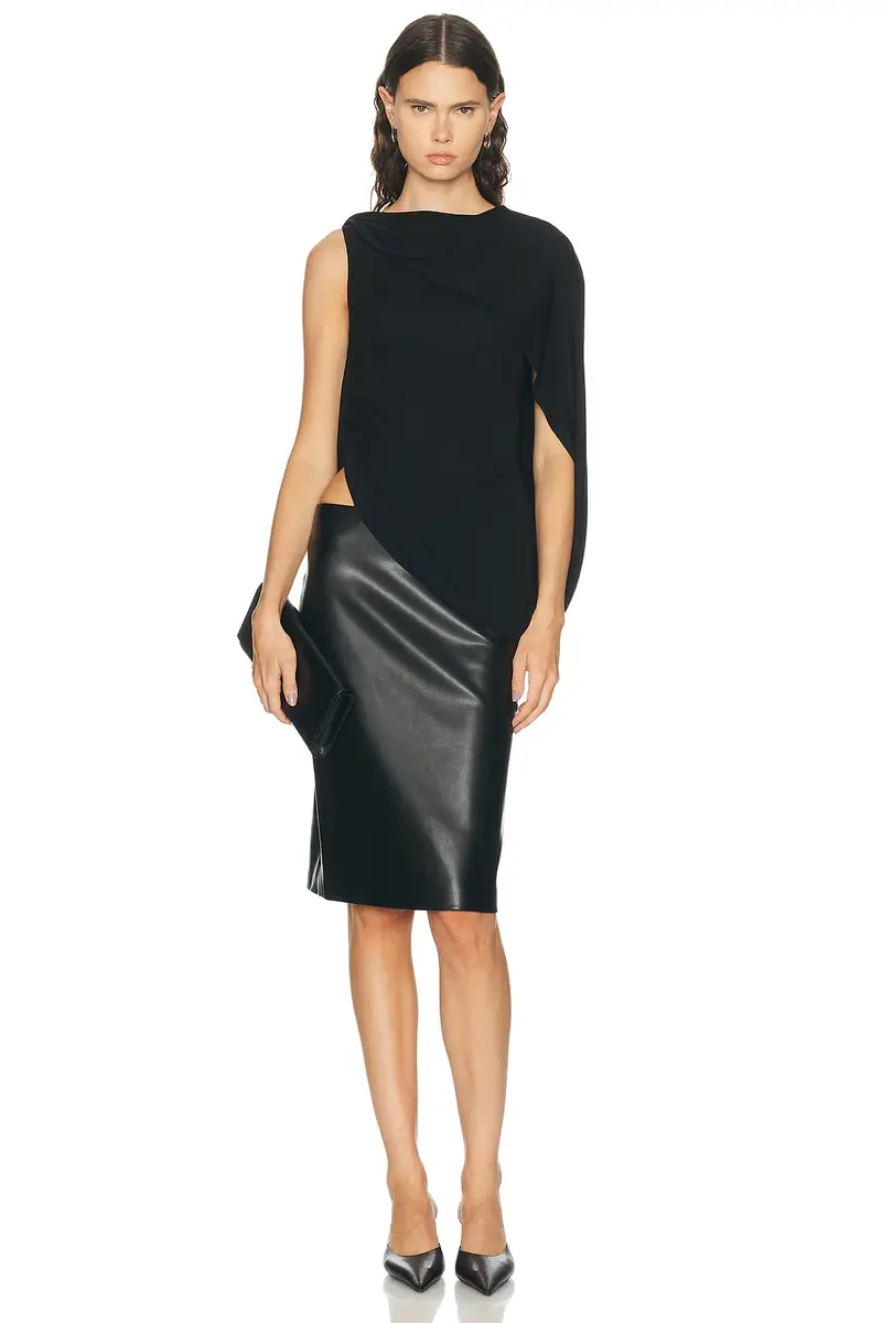 Alexander Wang Asymmetric Draped Twisted Top | Thumbnail 5 Alexander Wang Asymmetric Draped Twisted Top | Thumbnail 5