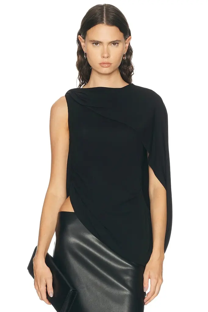Asymmetric Draped Twisted Top