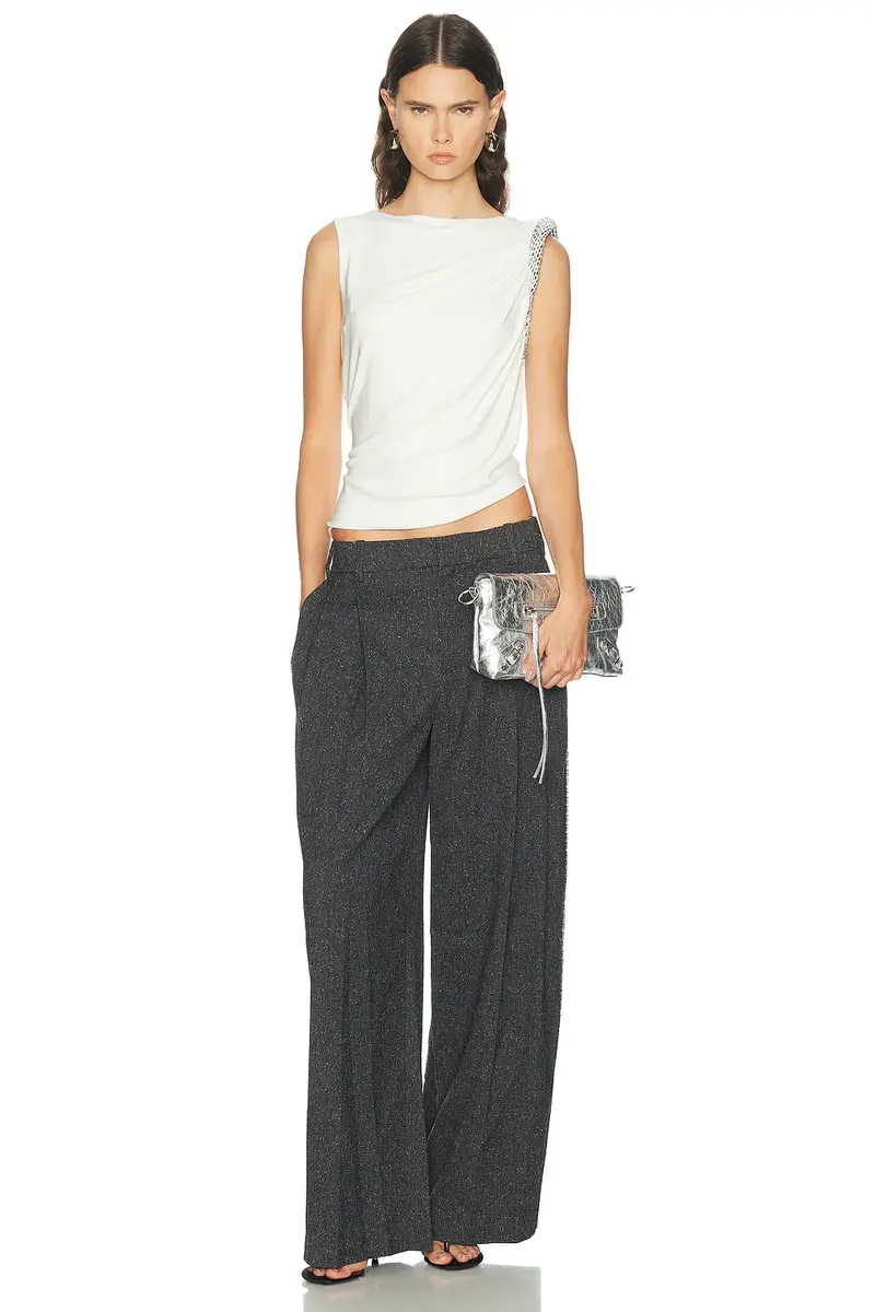 Alexander Wang Hotfix Twist Drape Sleeveless Top | Thumbnail 5 Alexander Wang Hotfix Twist Drape Sleeveless Top | Thumbnail 5