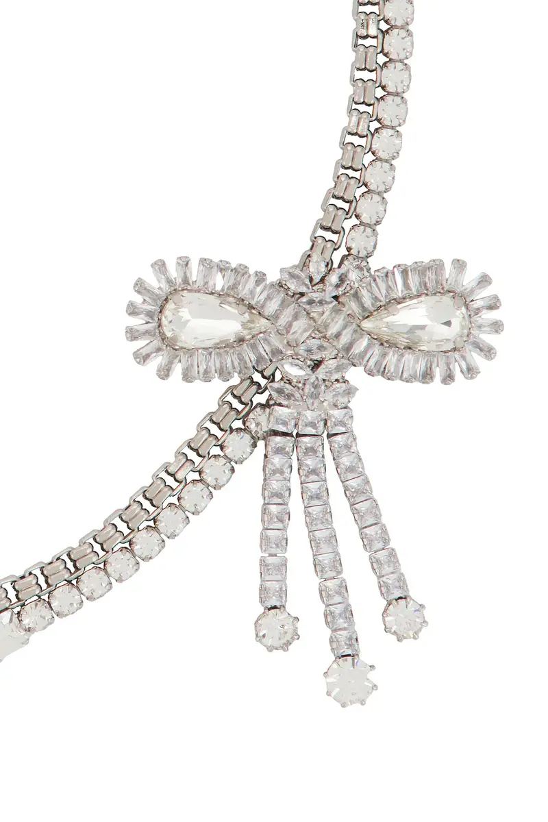 Alessandra Rich Bow Embellished Necklace | Thumbnail 2 Alessandra Rich Bow Embellished Necklace | Thumbnail 2