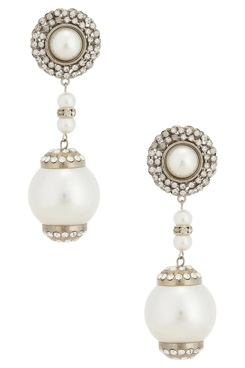 Round Pendant Long Drop Earrings Round Pendant Long Drop Earrings