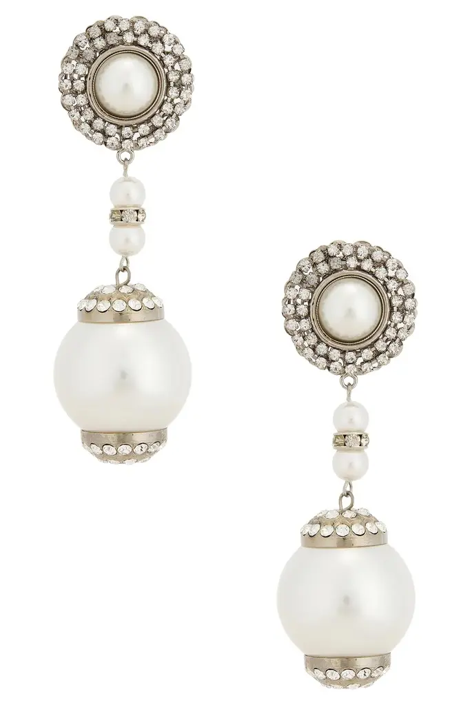 Round Pendant Long Drop Earrings Round Pendant Long Drop Earrings