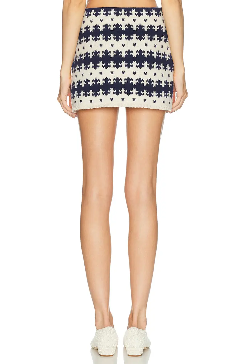 Calle Del Mar Royal Fair Isle Mini Skirt | Thumbnail 5 Calle Del Mar Royal Fair Isle Mini Skirt | Thumbnail 5