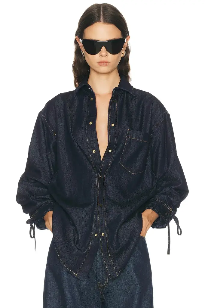 DARKPARK Anne Rouche Tencel Denim Tailored Shirt