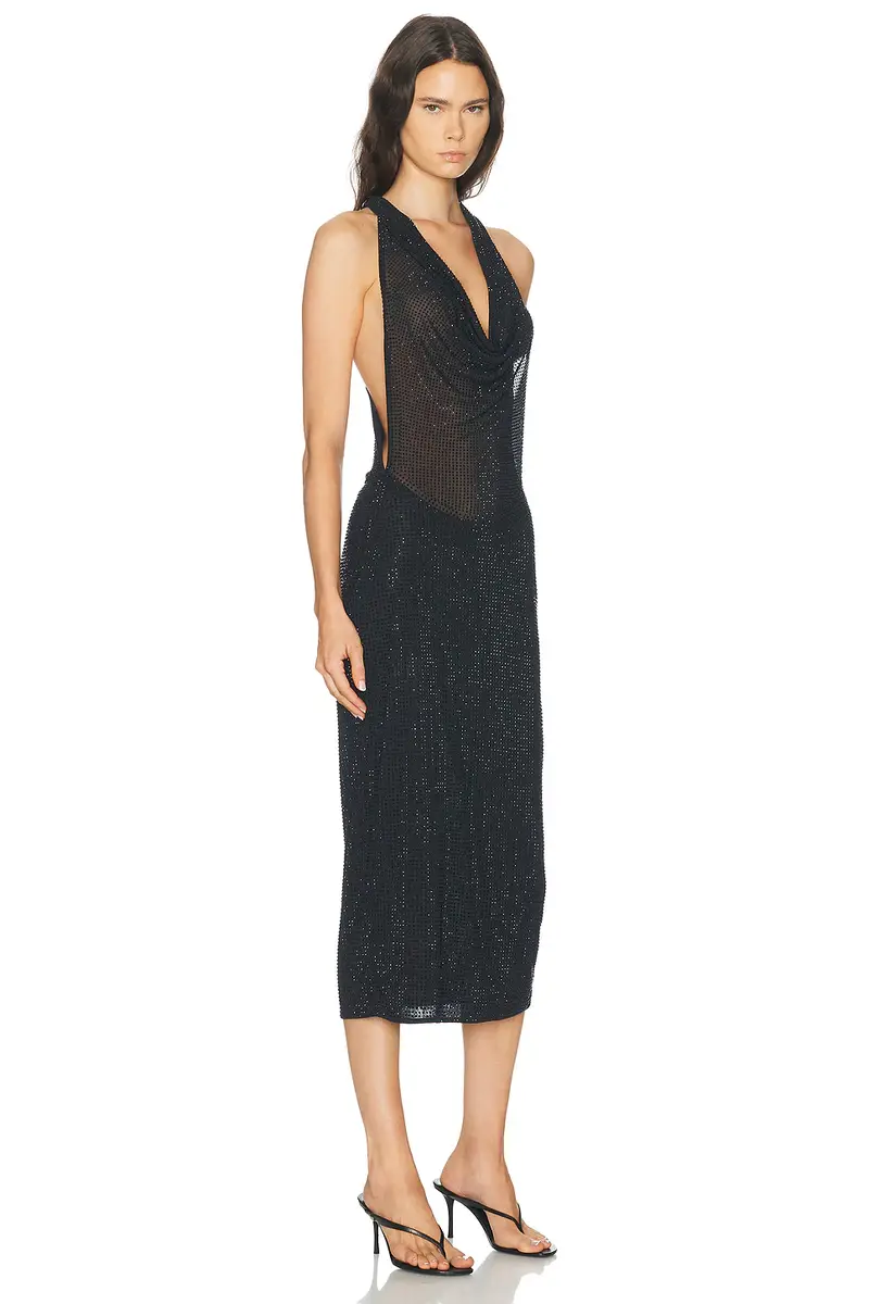 HAELO Layered Cowl Neck Hotfix Dress | Thumbnail 2 HAELO Layered Cowl Neck Hotfix Dress | Thumbnail 2