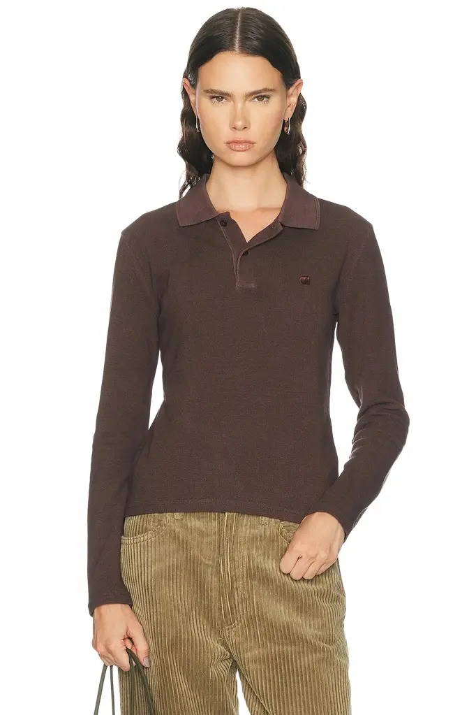 Long Sleeve Dora Polo Top Long Sleeve Dora Polo Top