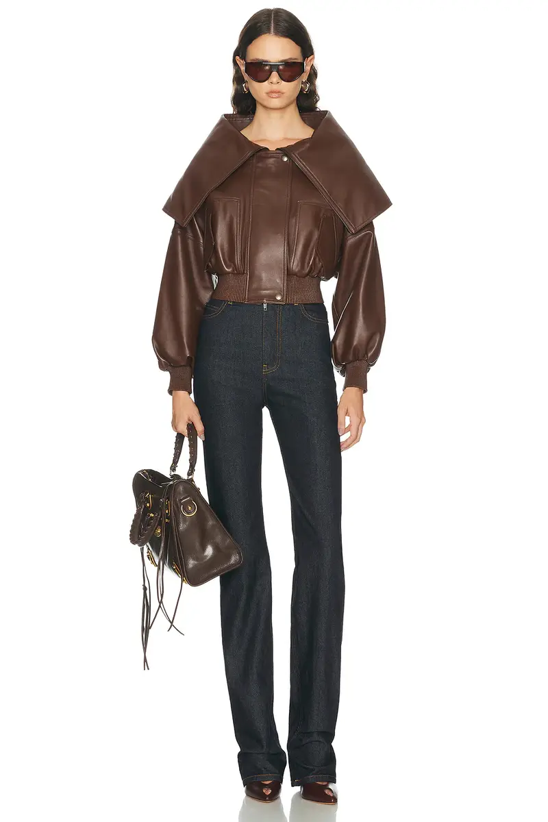 Balenciaga Wrap Collar Blouson Jacket | Thumbnail 4 Balenciaga Wrap Collar Blouson Jacket | Thumbnail 4