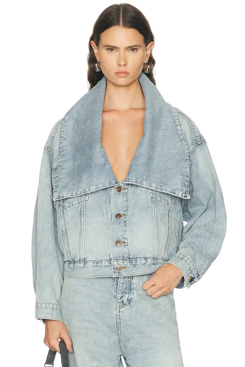 Balenciaga Standing Collar Boxy Jacket | Thumbnail 2 Balenciaga Standing Collar Boxy Jacket | Thumbnail 2