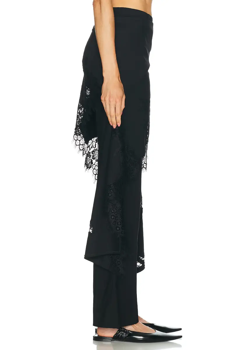 Monse Deconstructed Tailored Lace Hem Skirt Trouser | Thumbnail 2 Monse Deconstructed Tailored Lace Hem Skirt Trouser | Thumbnail 2