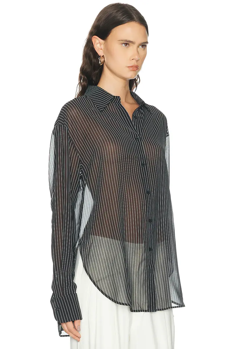 The Frankie Shop Peri Striped Shirt | Thumbnail 2 The Frankie Shop Peri Striped Shirt | Thumbnail 2