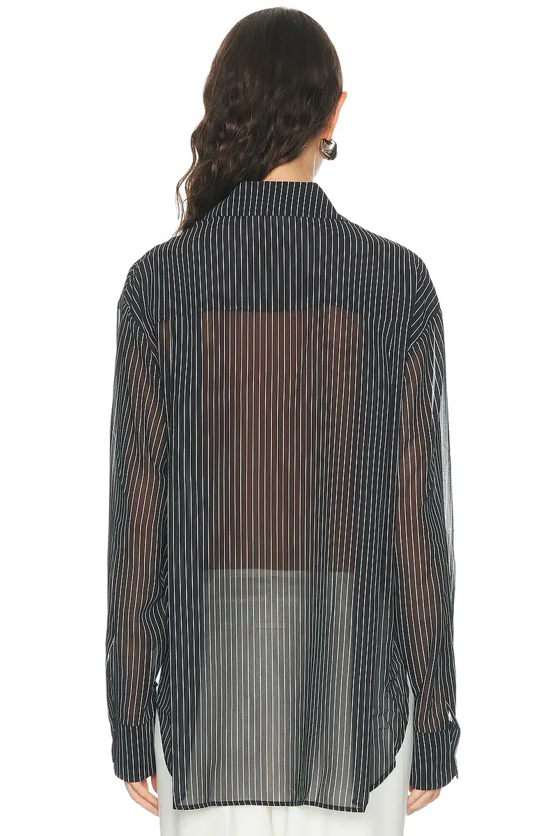 The Frankie Shop Peri Striped Shirt | Thumbnail 3 The Frankie Shop Peri Striped Shirt | Thumbnail 3