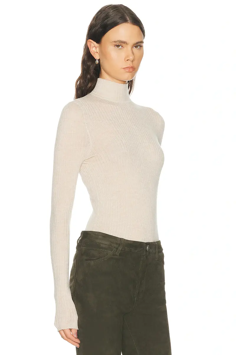 Sprwmn Long Sleeve Mock Neck Top | Thumbnail 2