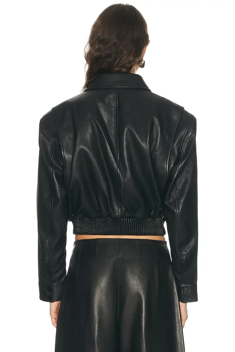 The Frankie Shop Val Faux Leather Padded Jacket | Thumbnail 3