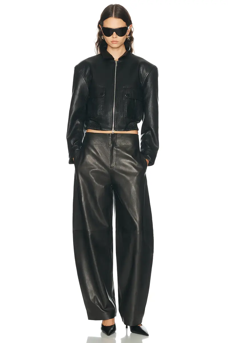 The Frankie Shop Val Faux Leather Padded Jacket | Thumbnail 4