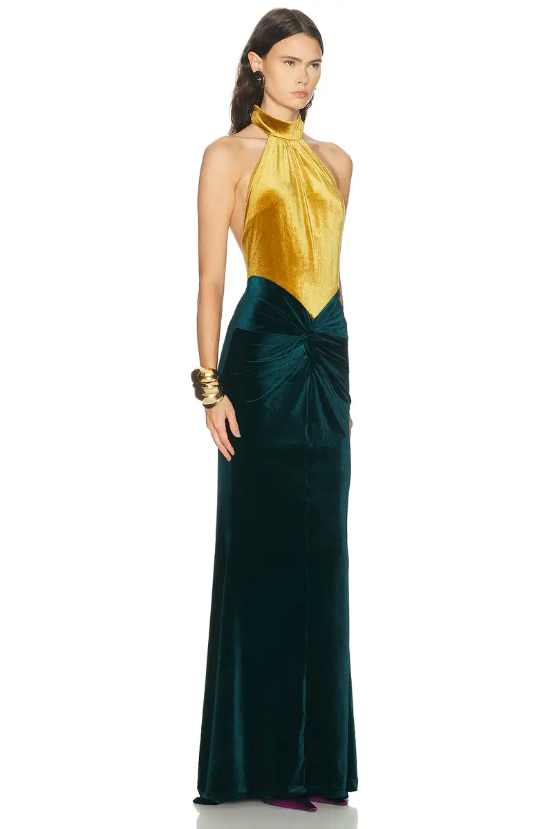 Retrofête Goleta Velvet Dress | Thumbnail 2