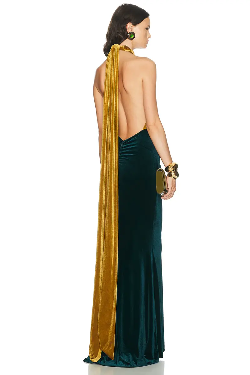 Retrofête Goleta Velvet Dress | Thumbnail 3