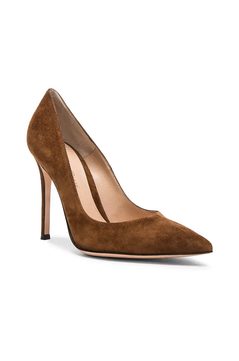 Gianvito Rossi Suede Pump | Thumbnail 2 Gianvito Rossi Suede Pump | Thumbnail 2