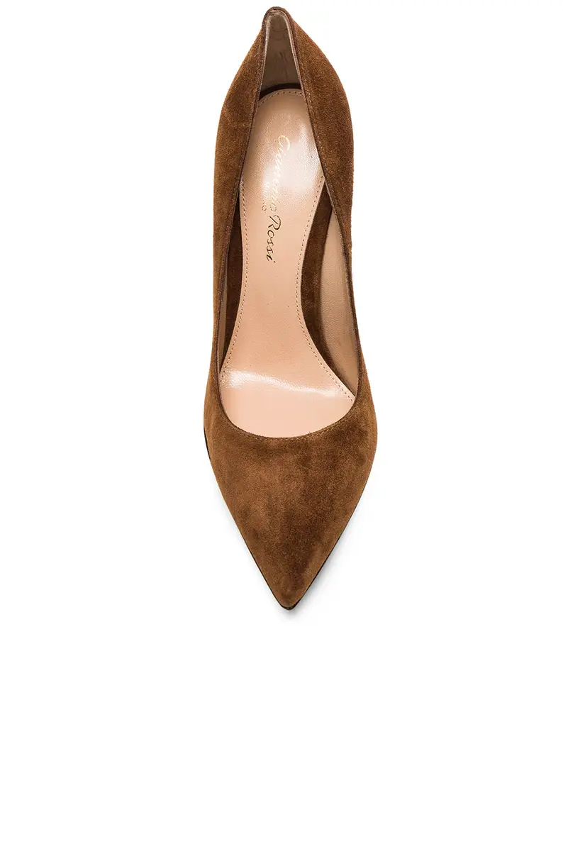 Gianvito Rossi Suede Pump | Thumbnail 4 Gianvito Rossi Suede Pump | Thumbnail 4