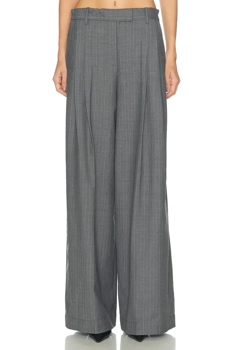 Helmut Lang Wide Double Pleated Trouser | Thumbnail 2 Helmut Lang Wide Double Pleated Trouser | Thumbnail 2