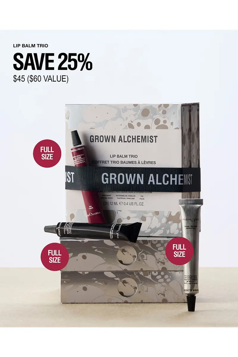 Grown Alchemist Lip Balm Trio | Thumbnail 2 Grown Alchemist Lip Balm Trio | Thumbnail 2