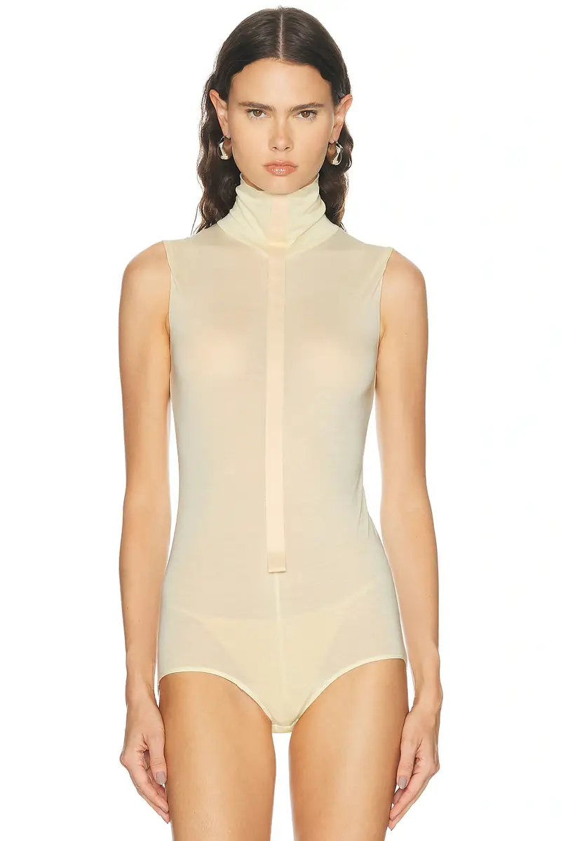 Mugler Transparent Sleeveless Bodysuit | Thumbnail 2 Mugler Transparent Sleeveless Bodysuit | Thumbnail 2