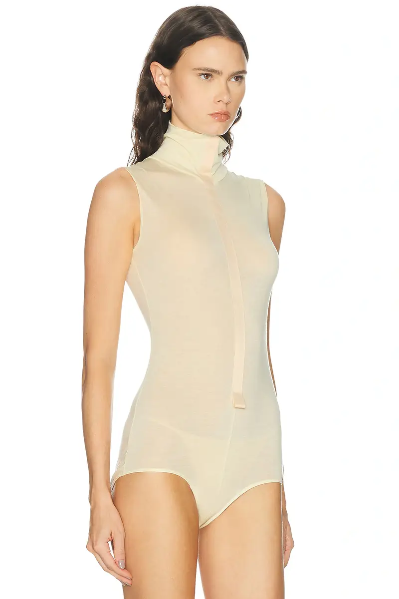 Mugler Transparent Sleeveless Bodysuit | Thumbnail 3 Mugler Transparent Sleeveless Bodysuit | Thumbnail 3