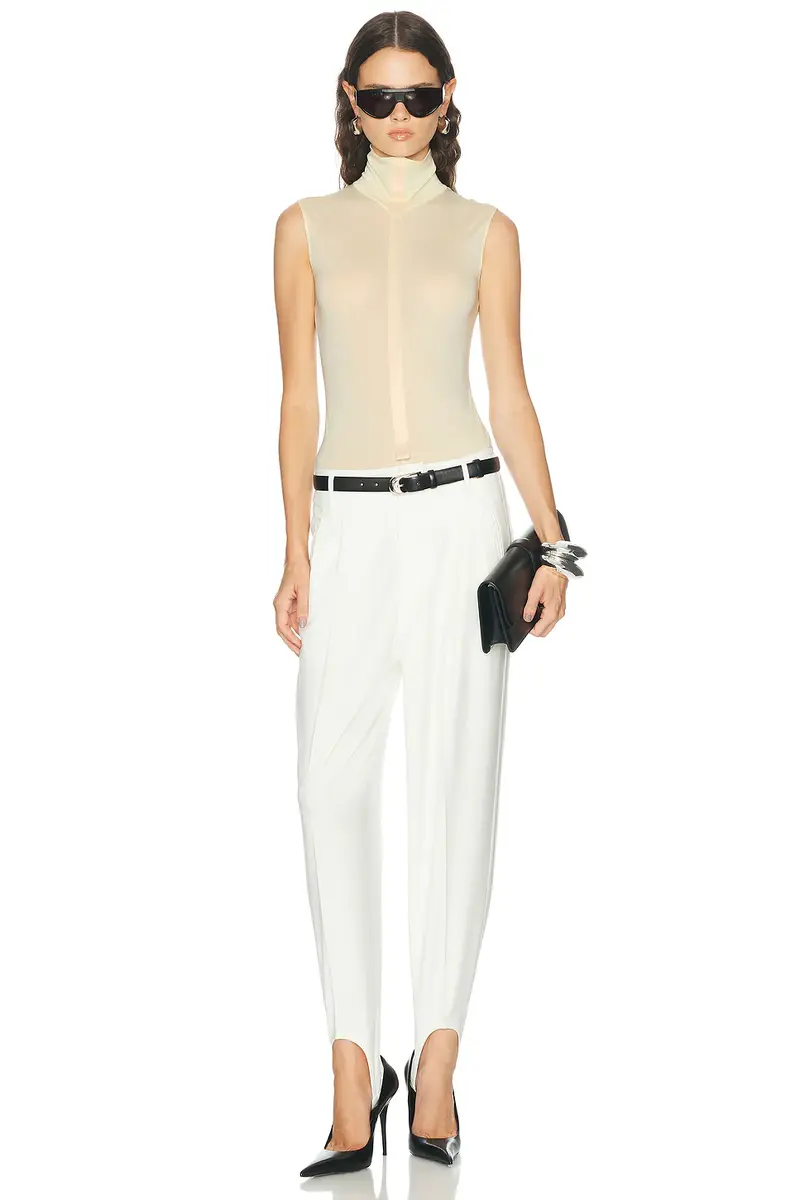 Mugler Transparent Sleeveless Bodysuit | Thumbnail 5 Mugler Transparent Sleeveless Bodysuit | Thumbnail 5