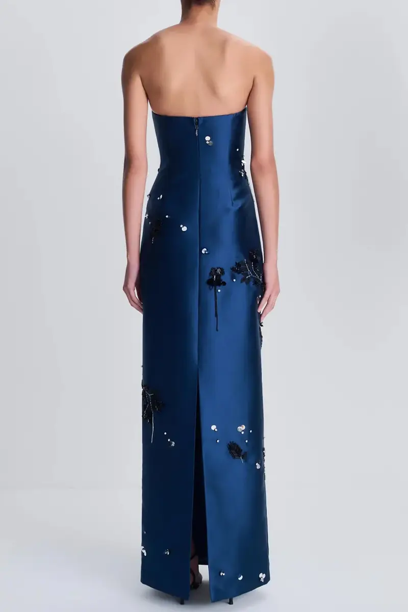 Simkhai Zirelle Sleeveless Gown - Ink | Thumbnail 6 Simkhai Zirelle Sleeveless Gown - Ink | Thumbnail 6