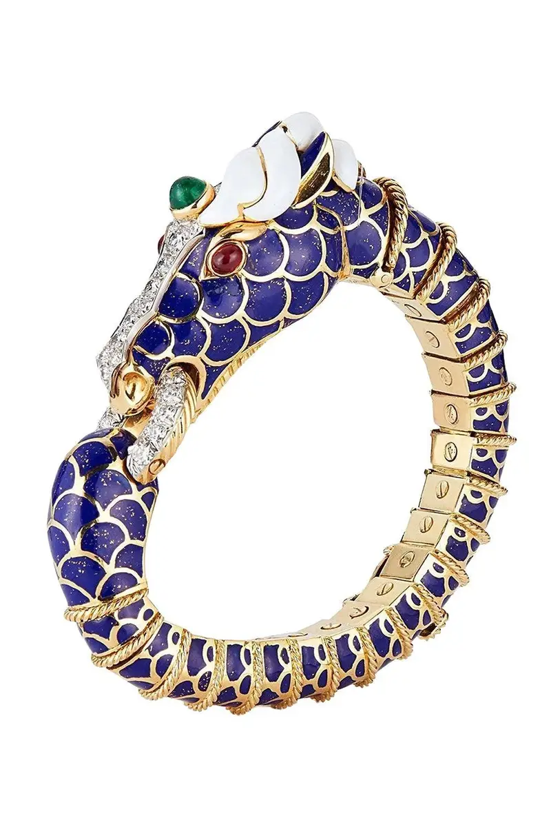 DAVID WEBB Diamond Blue Horse Bracelet | Thumbnail 5 DAVID WEBB Diamond Blue Horse Bracelet | Thumbnail 5
