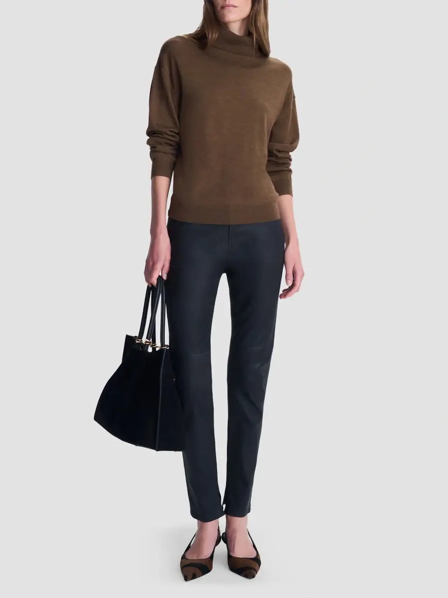 Simkhai Women's Aaliyah Superfine-Wool Turtleneck Sweater | Thumbnail 2 Simkhai Women's Aaliyah Superfine-Wool Turtleneck Sweater | Thumbnail 2