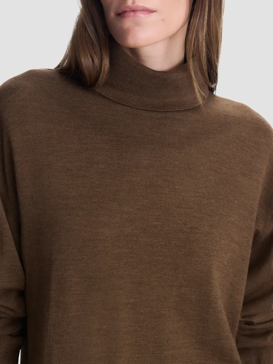 Simkhai Women's Aaliyah Superfine-Wool Turtleneck Sweater | Thumbnail 5 Simkhai Women's Aaliyah Superfine-Wool Turtleneck Sweater | Thumbnail 5