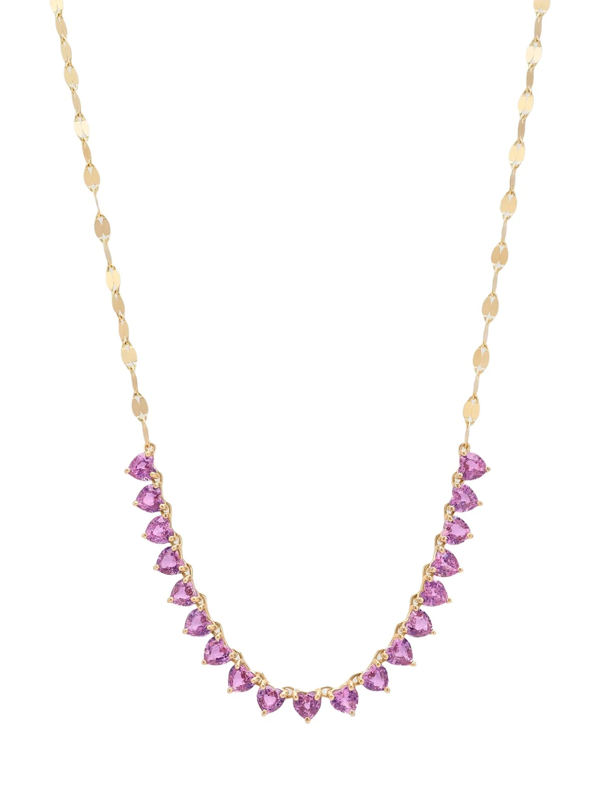 Lana Women's 14K Yellow Gold & 6.56 TCW Pink Sapphire Heart Necklace