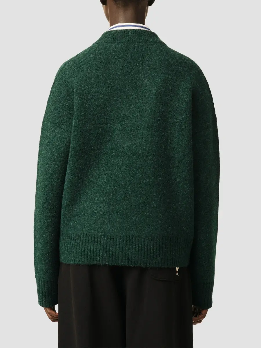 AMI PARIS Women's Ami de Coeur Alpaca-Wool Cardigan | Thumbnail 3