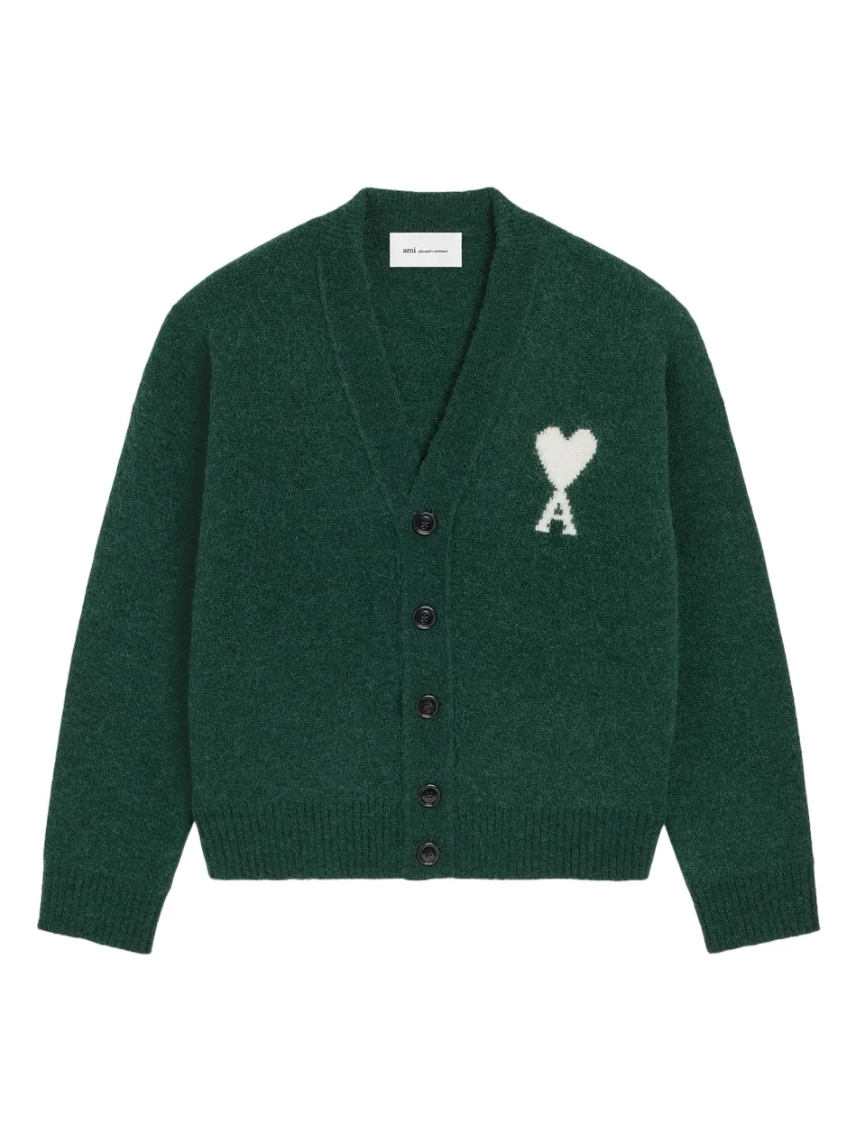 AMI PARIS Women's Ami de Coeur Alpaca-Wool Cardigan