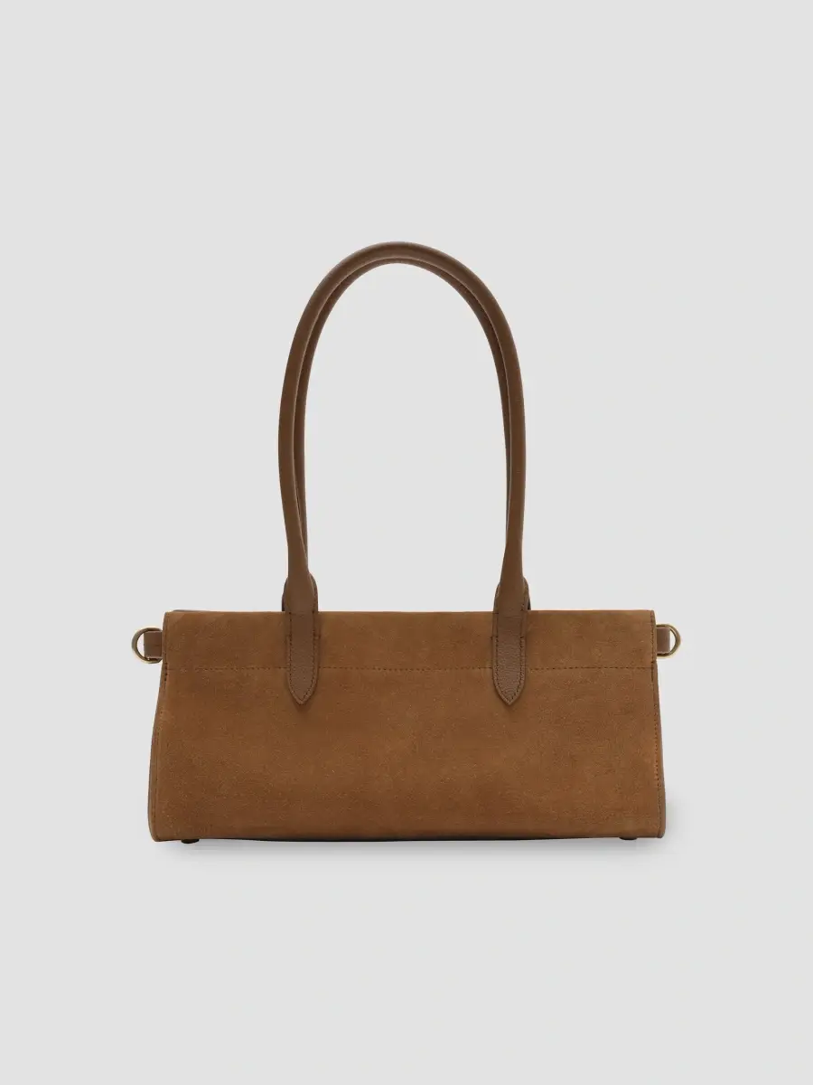 Burberry Women's Cotswolds East-West Suede Tote Bag | Thumbnail 2 Burberry Women's Cotswolds East-West Suede Tote Bag | Thumbnail 2