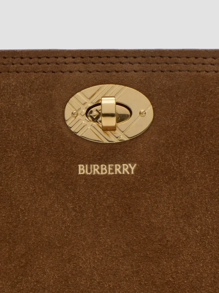 Burberry Women's Cotswolds East-West Suede Tote Bag | Thumbnail 3 Burberry Women's Cotswolds East-West Suede Tote Bag | Thumbnail 3