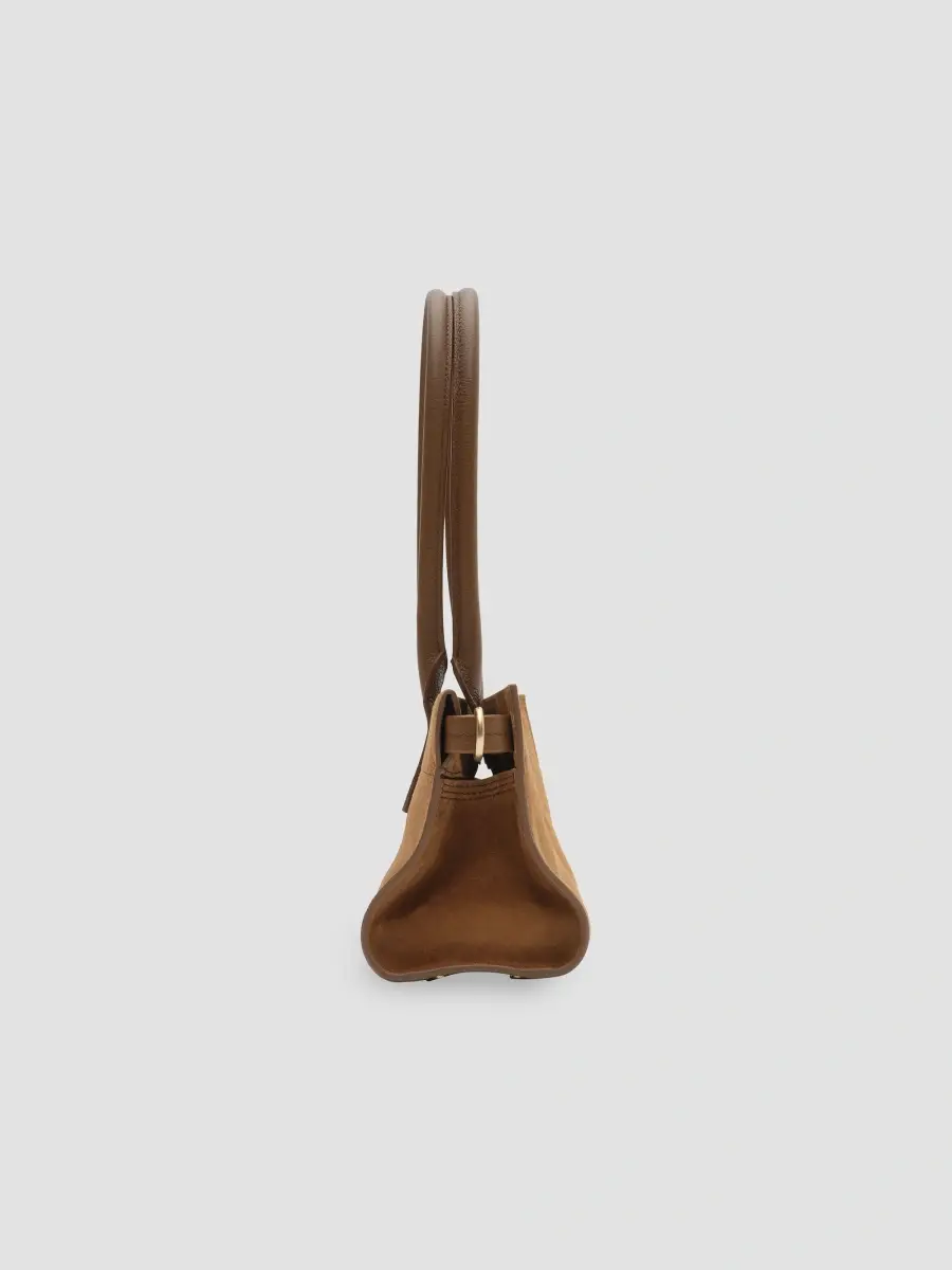 Burberry Women's Cotswolds East-West Suede Tote Bag | Thumbnail 4 Burberry Women's Cotswolds East-West Suede Tote Bag | Thumbnail 4