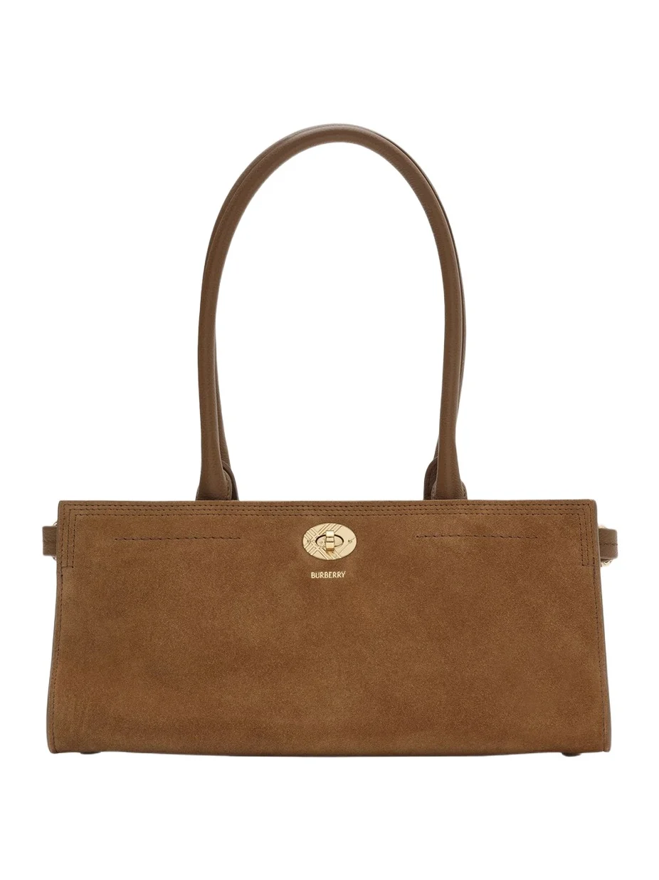 Burberry Women's Cotswolds East-West Suede Tote Bag