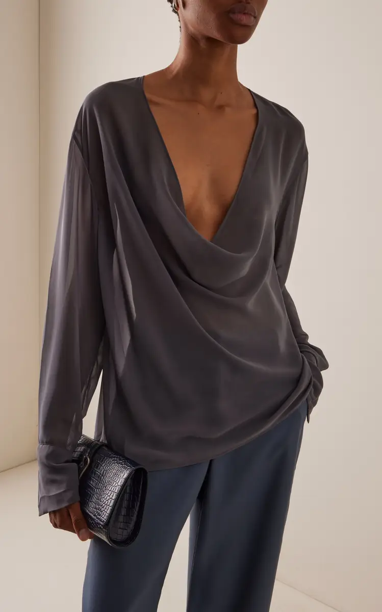 SLOAN Exclusive Semi-Sheer Chiffon Top | Thumbnail 3 SLOAN Exclusive Semi-Sheer Chiffon Top | Thumbnail 3