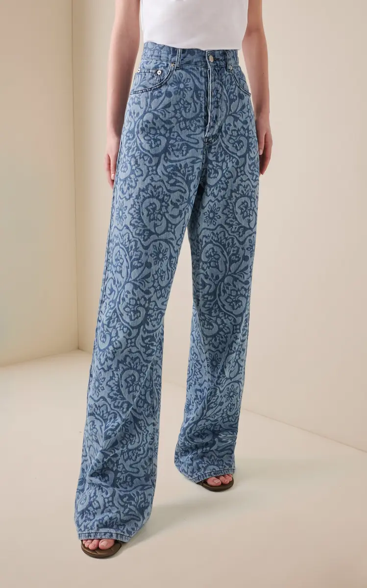 Dries Van Noten Peyton High-Rise Wide-Leg Jeans  | Thumbnail 4