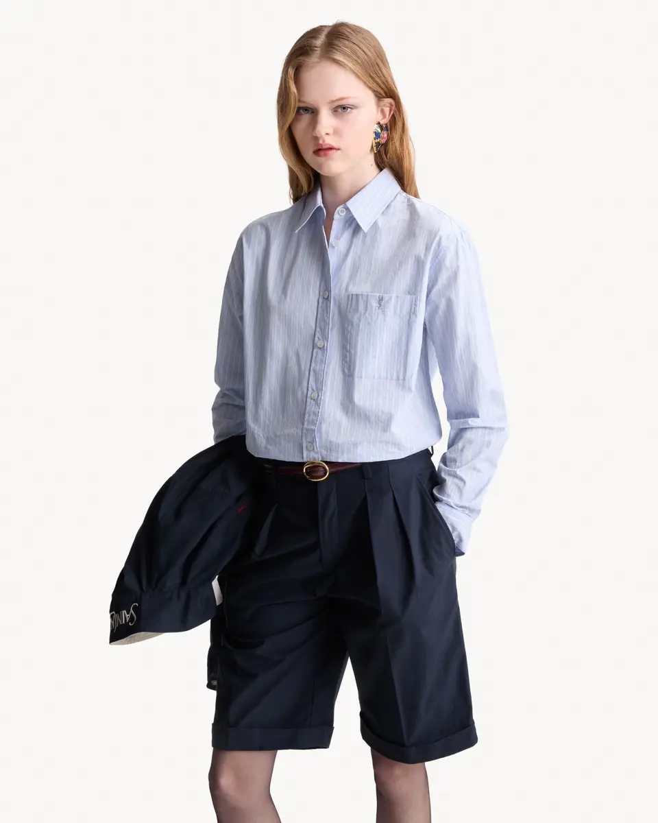 Yves Saint Laurent Bermuda Shorts in Cotton | Thumbnail 2 Yves Saint Laurent Bermuda Shorts in Cotton | Thumbnail 2
