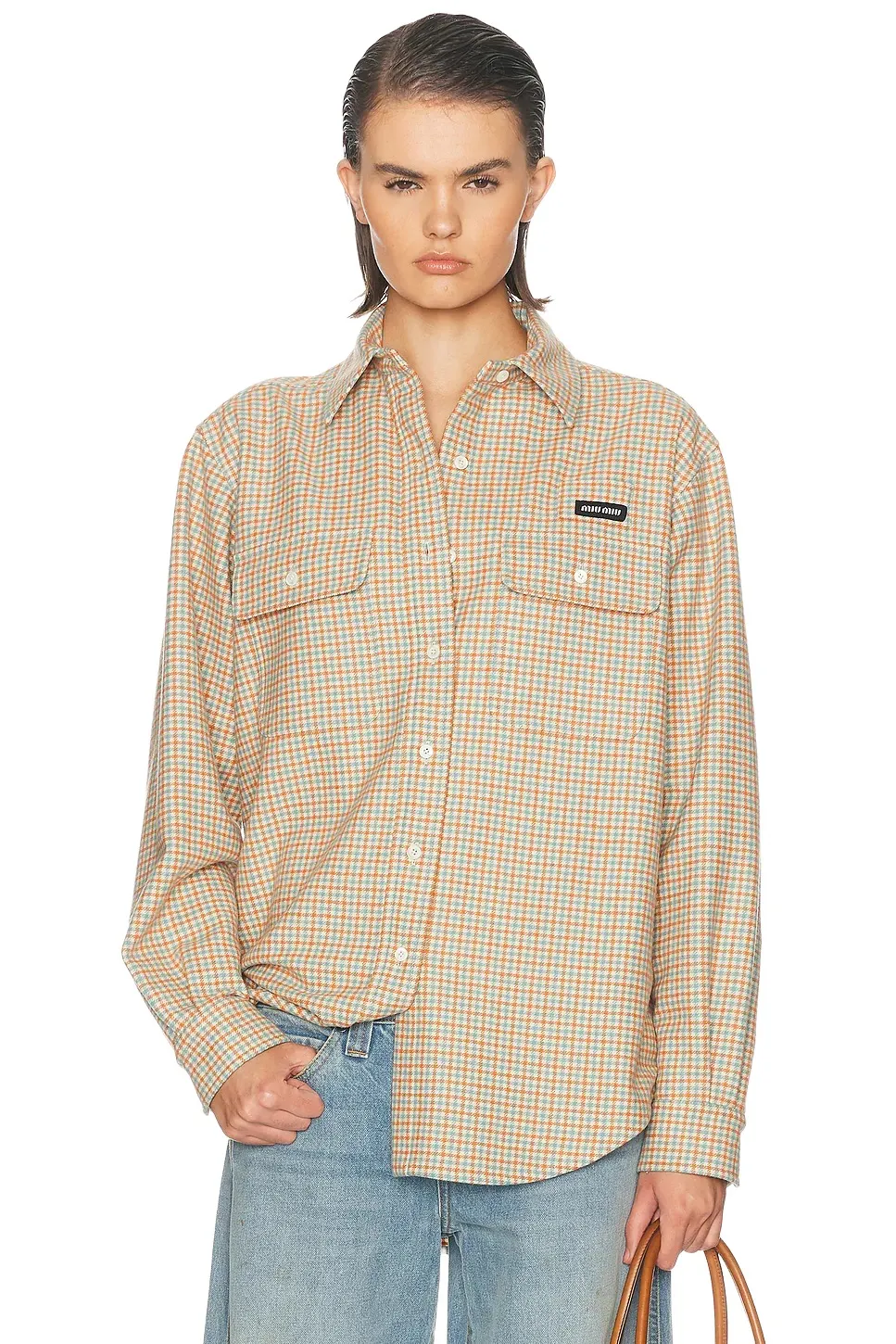 Miu Miu Check Color Shirt