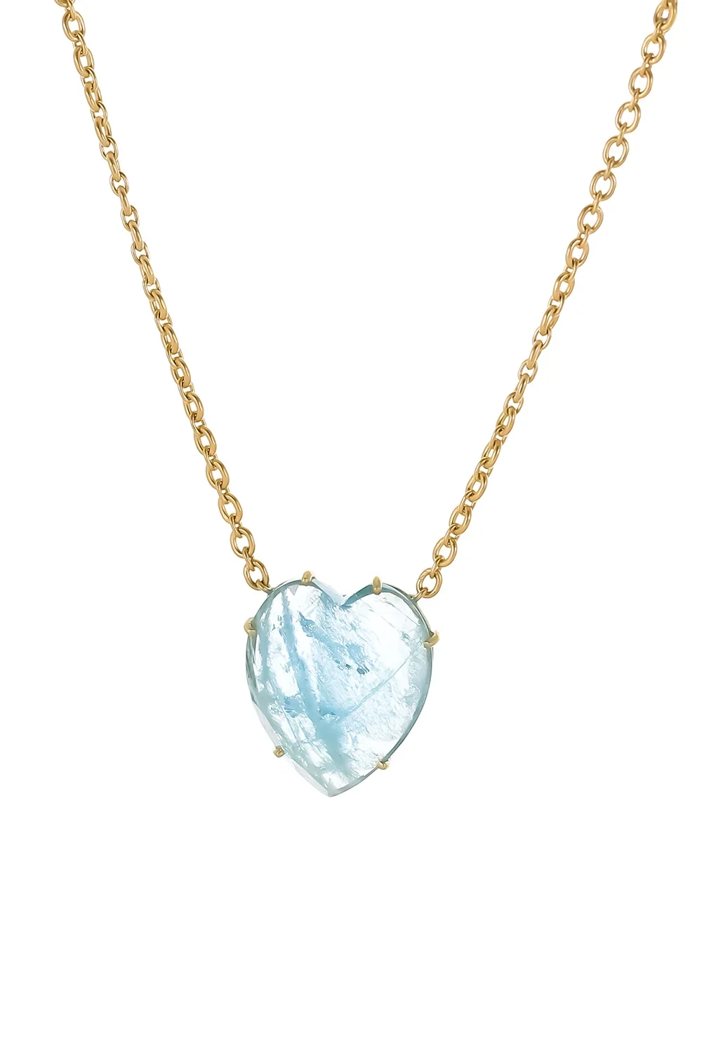 IRENE NEUWIRTH JEWELRY Aquamarine Love Pendant Necklace