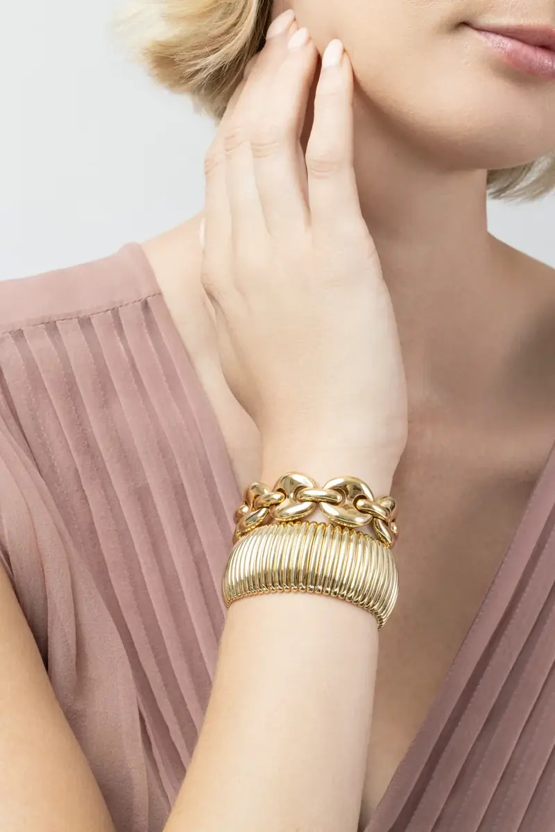 SIDNEY GARBER Puffy Mariner Stretch Bracelet | Thumbnail 2 SIDNEY GARBER Puffy Mariner Stretch Bracelet | Thumbnail 2