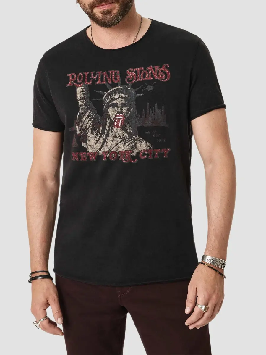 JOHN VARVATOS Men's Stones NYC Crewneck T-Shirt | Thumbnail 4 JOHN VARVATOS Men's Stones NYC Crewneck T-Shirt | Thumbnail 4