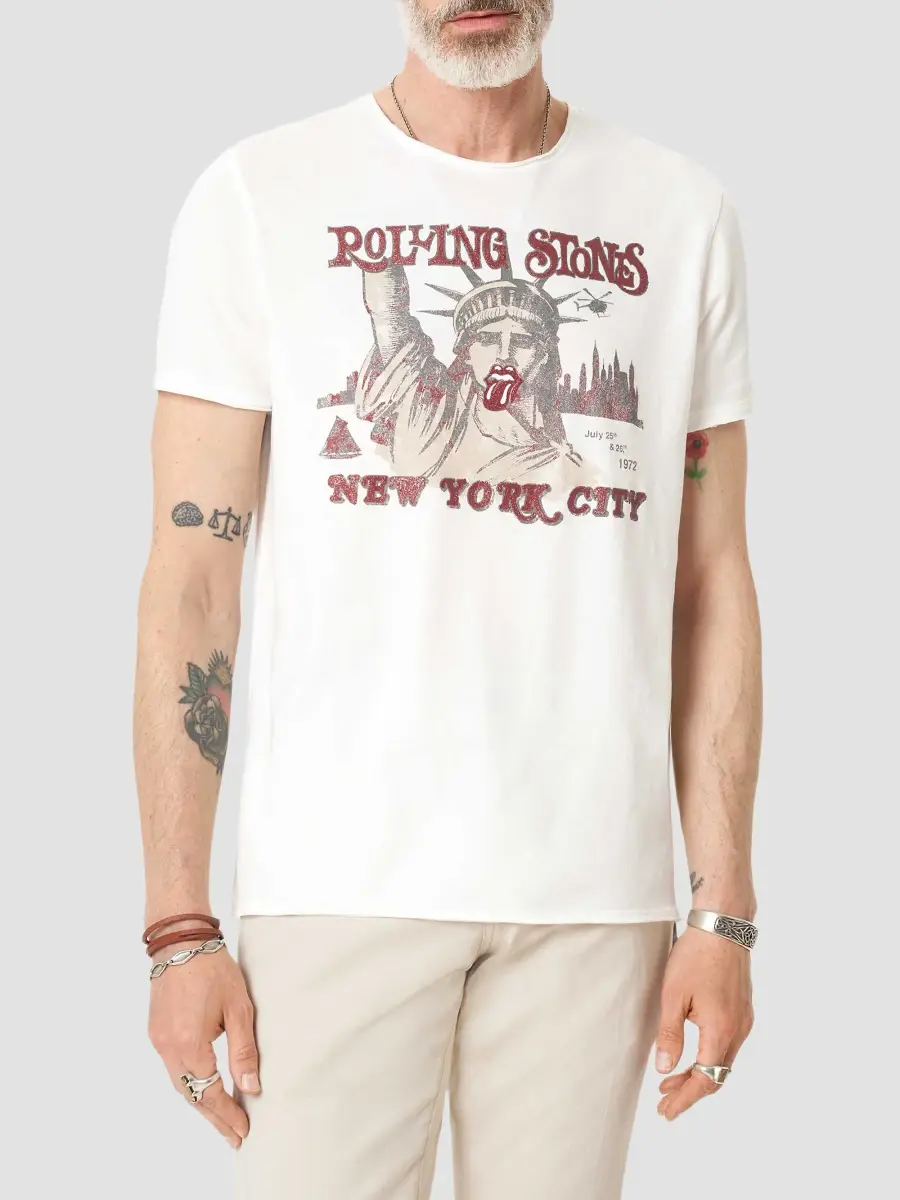 JOHN VARVATOS Men's Stones NYC Crewneck T-Shirt | Thumbnail 4 JOHN VARVATOS Men's Stones NYC Crewneck T-Shirt | Thumbnail 4