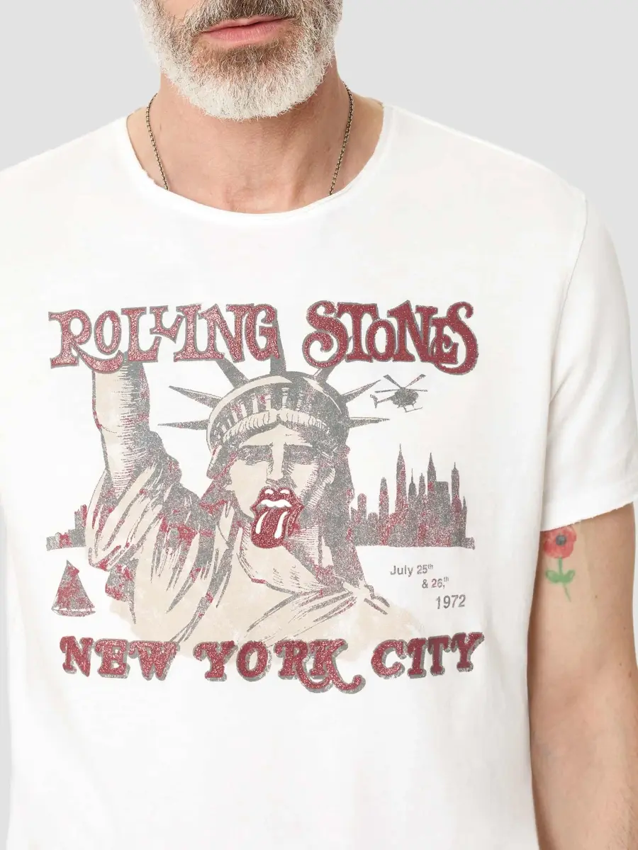 JOHN VARVATOS Men's Stones NYC Crewneck T-Shirt | Thumbnail 5 JOHN VARVATOS Men's Stones NYC Crewneck T-Shirt | Thumbnail 5