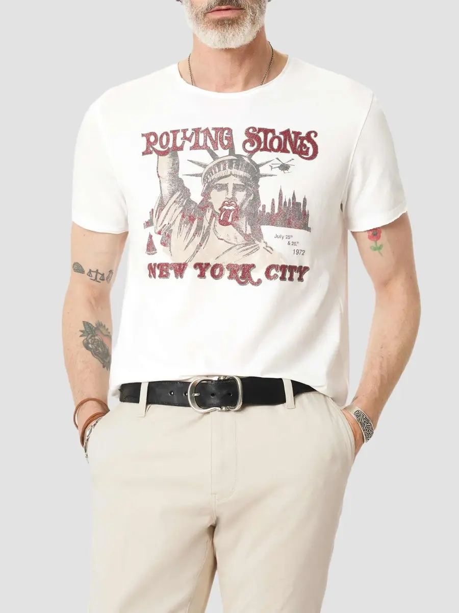 JOHN VARVATOS Men's Stones NYC Crewneck T-Shirt | Thumbnail 7 JOHN VARVATOS Men's Stones NYC Crewneck T-Shirt | Thumbnail 7