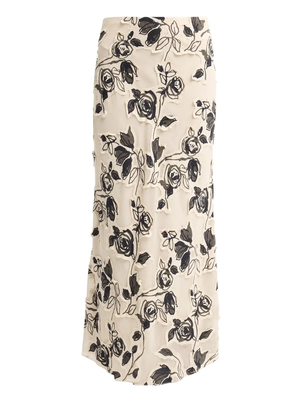 Women's Sophie Floral Burnout Chiffon Maxi Skirt