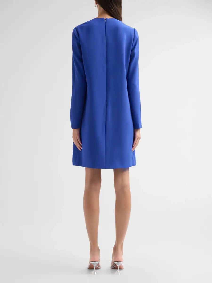 Lela Rose Women's Floral-Embroidered Crepe Tunic Mini Dress | Thumbnail 3 Lela Rose Women's Floral-Embroidered Crepe Tunic Mini Dress | Thumbnail 3